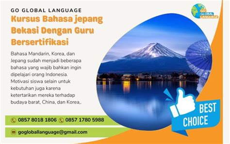 Kursus Bahasa Jepang Bekasi Dengan Guru Bersertifikasi Go Global Language