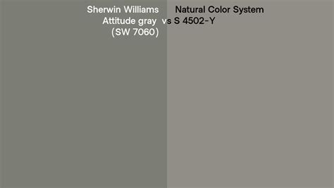 Sherwin Williams Attitude Gray Sw 7060 Vs Natural Color System S 4502