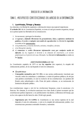 TEMA 2 Las Fuentes Del Derecho De La Informacion Pdf