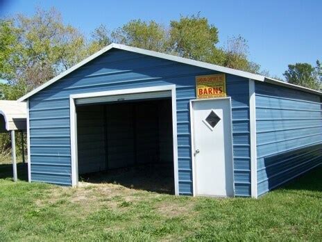 X Boxed Eave Roof Metal Garage Alan S Factory Outlet