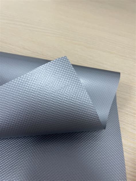 1000d 610 GSM 900 GSM Silver White Gray PVC Coated Tarpaulin Fabric