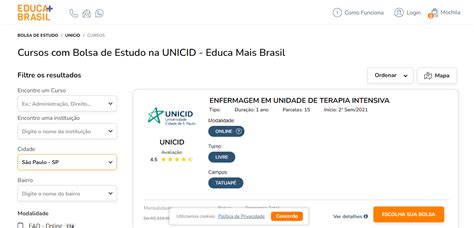 Educa Mais Brasil Unicid 2022 → Inscrições E Cursos Bolsas De 70