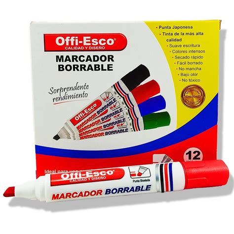 Marcador Borrable Offi Esco Rosado OE 510 X Unidad