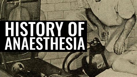 The History Of Local Anaesthesia Dr William Harrop Griffiths Youtube