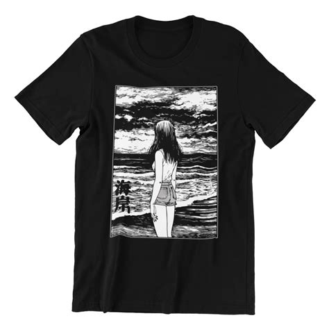 Camisa Camiseta Básica Unissex Masculino Feminino Junji Ito Anime