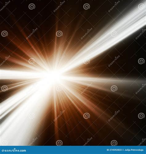 Ray Light Effects On Black Background For Overlay Design Rays Of Light