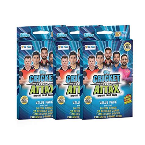 Buy Topps Cricket Attax Ipl Ca Value Pack Multi Color Pack Of