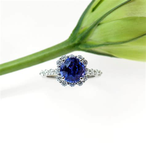 Platinum Violet Sapphire & Diamond Ring | Judith Arnell - Judith Arnell ...