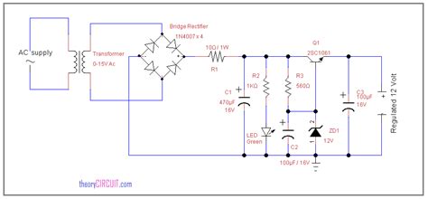 12v 5a Regulated Power Supply Circuit Diagram