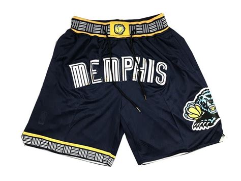 Mens Memphis Grizzlies 202122 City Edition Navy Shorts Justdonshorts