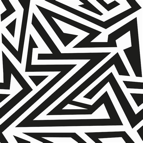 Premium Vector Monochrome Labyrinth Seamless Pattern Eps 10 Vector File