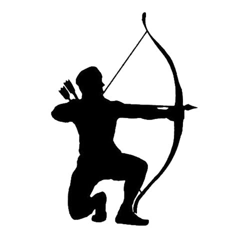 Bowhunting Bow And Arrow Clip Art Archery Silhouette Png Download