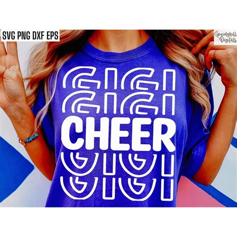 Cheer Gigi Svg Cheerleading Grandma Png Cheer Team Cut F Inspire