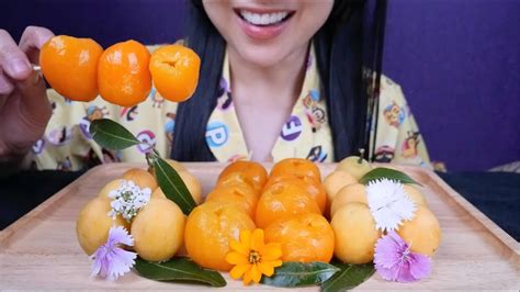 Mango Plum Asmr Eating Sounds No Talking Sas Asmr Youtube