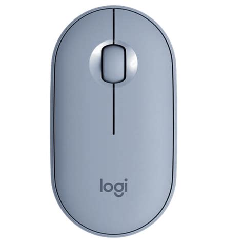 Logitech Pebble M350 Wireless Mouse Blue Grey Midas Computer Center Amman Jordan