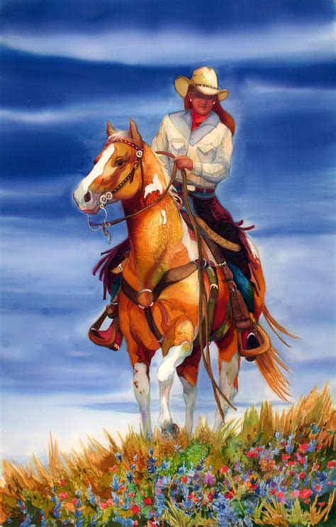 High Noon On Camas Prairie Nancy Cawdrey Gallery Cowgirl Art