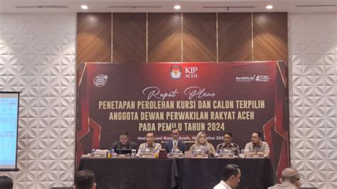 KIP Aceh Tetapkan 81 Anggota DPRA Terpilih Ini Daftar Namanya