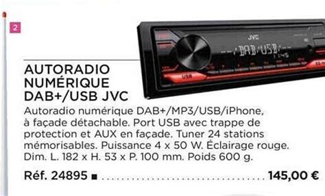 Promo Autoradio numérique dab usb jvc chez Uship