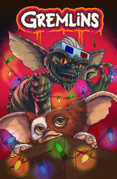 Les Gremlins Gremlins Gizmo Movie Poster Art Movie Art Scary Movies