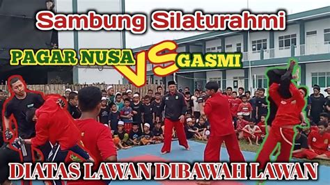 Sambung Silaturahmi Pagar Nusa VS Gasmi Pencak Dor Lesehan YouTube