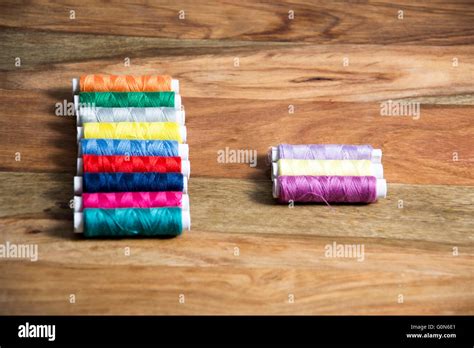 Colorful Sewing Thread Stock Photo Alamy