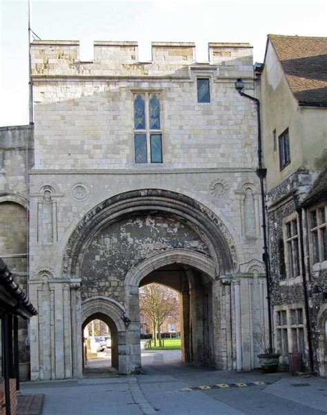 Green Court Gate Or Court Gate Canterbury Historical And