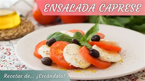 ENSALADA CAPRESE típica italiana con tomate mozzarella y albahaca