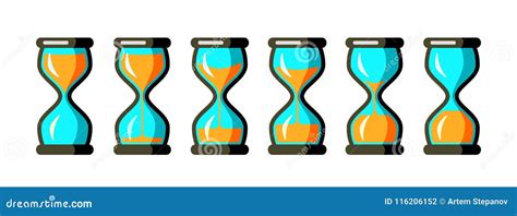 Vector Hourglass Collection Stock Vector Illustration Of Plan Icon 116206152