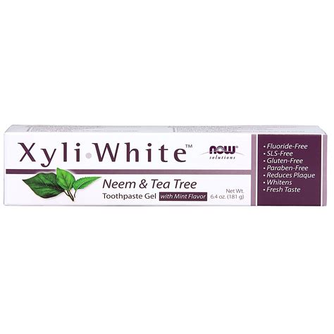 Xyliwhite Neem Tea Tree Toothpaste Now Foods Canada