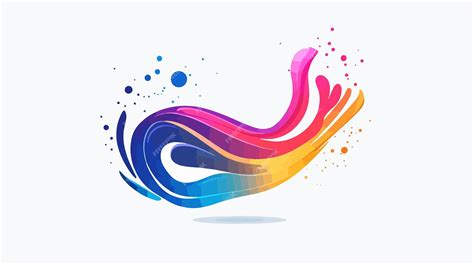 modern abstract vector logo design template colorful  vibrant