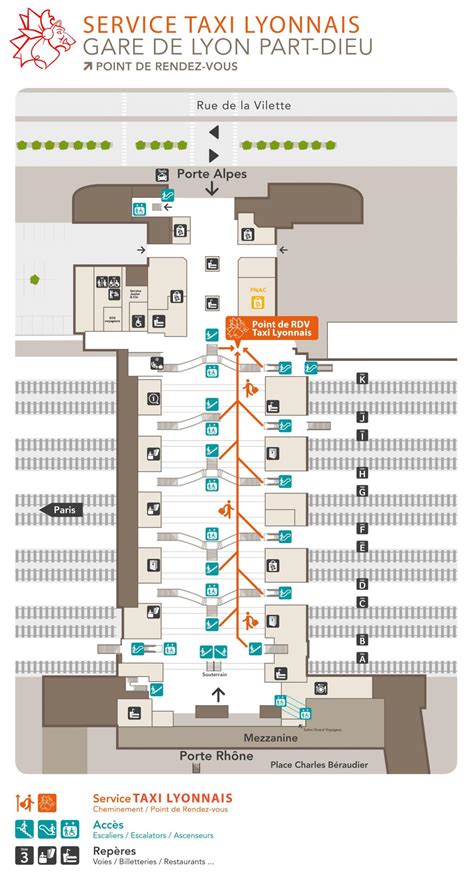 Lyon Tgv Station Map Map Of Lyon Tgv Station Auvergne Rhône Alpes