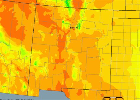 New Mexico, United States Average Annual Yearly Climate for Rainfall ...