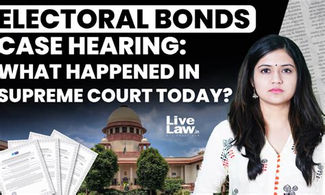 Electoral Bonds Case Hearing What Happened In Supreme Court Today Video