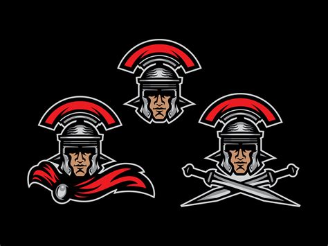 Roman Centurion Logo System By Dan Blessing Design Shark On Dribbble