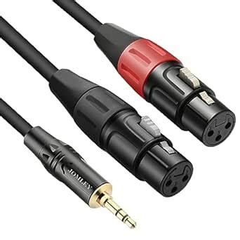 JOMLEY Doble Hembra XLR A 3 5 Mm Y Divisor Cable Desequilibrado XLR