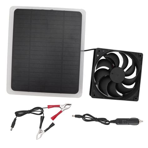 Ouitble Solar Panel Fan Kit 10W Lightweight Solar Charger Panel Fan For