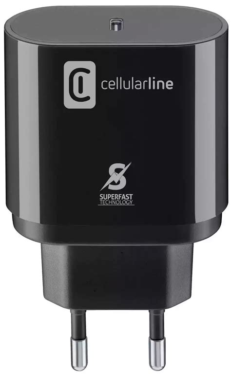 Cellular Line 25W USB C Super Fast Charge PD Mains Charger HIFI