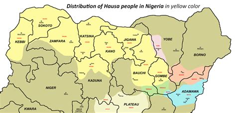 Hausa Language Map