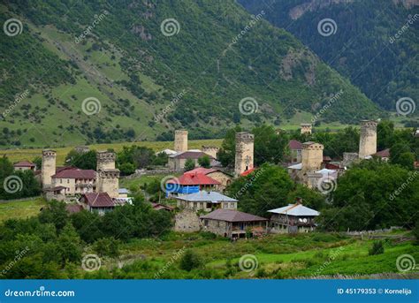 Upper Svaneti Georgia Stock Image Image Of Scenics 45179353