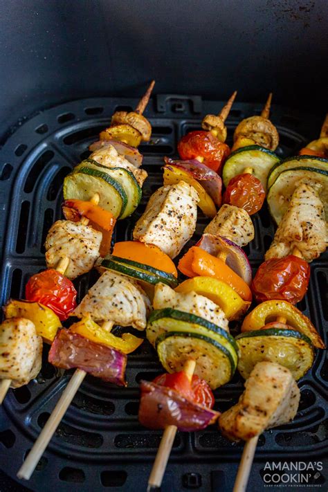 Air Fryer Chicken Kabobs Amanda S Cookin Air Fryer Recipes