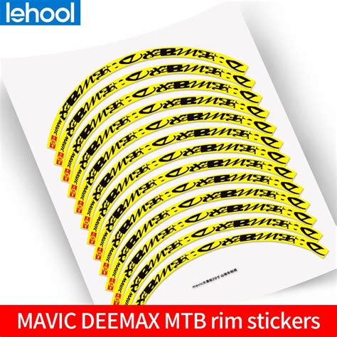 Mavic Deemax Mtb Rim Wheel Stickers Mountain Bike Wheel Set Decals Non