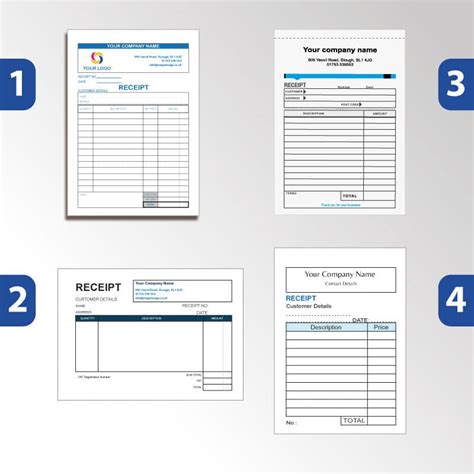 Personalised Receipt Book Ncr Duplicate Receipt Book