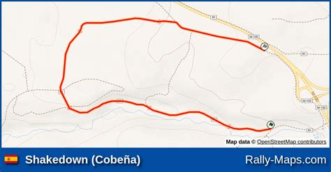 Shakedown Cobe A Stage Map Rallye Tierra De Madrid Cert