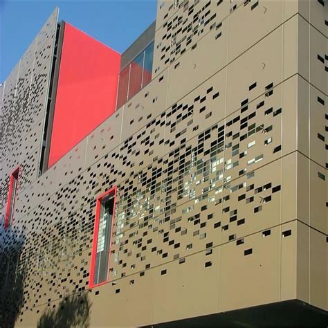 Exterior Perforated Aluminum Solid Veneer Wall Panel Curtain Wall Metal