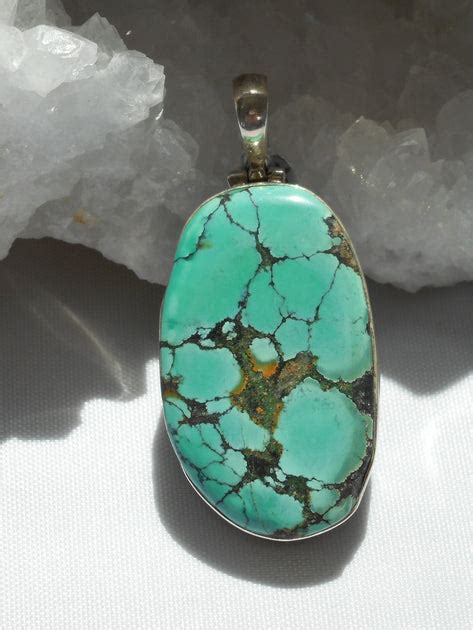 Tibetan Turquoise Pendant 1 Andrea Jaye Collection