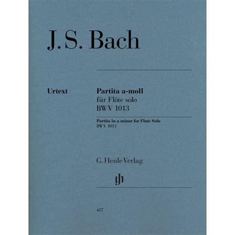 Bach J S Partita A Minor For Flute Solo BWV 1013