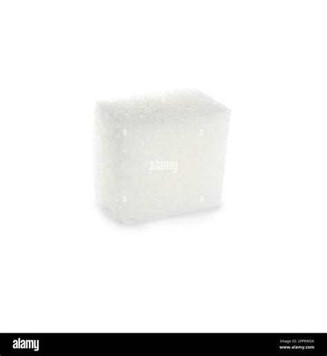 Cube Of Refined Sugar Isolated On White Stock Photo Alamy