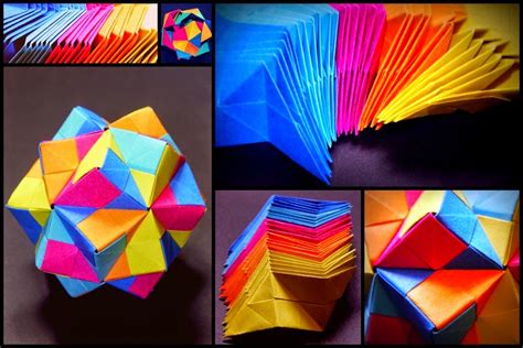 origami icosahedron ~ easy origami instructions for kids crafts