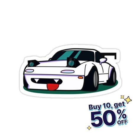 Anime Miata UwU Cute Car Sticker For Sale By MonkiFlipp In 2024