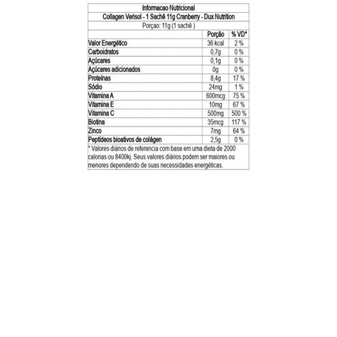 Collagen Verisol Sach G Cranberry Dux Nutrition Otimanutri